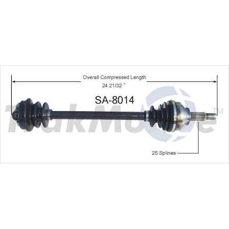 Surtrack Axle Cv Axle Shaft, Sa-8014 SA-8014